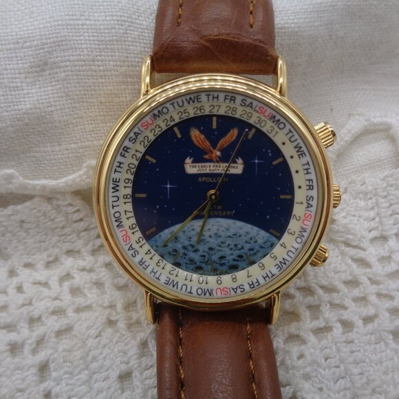 Vintage APOLLO 11 25th Anniversary MOON LANDING WATCH The Eagle Has Landed